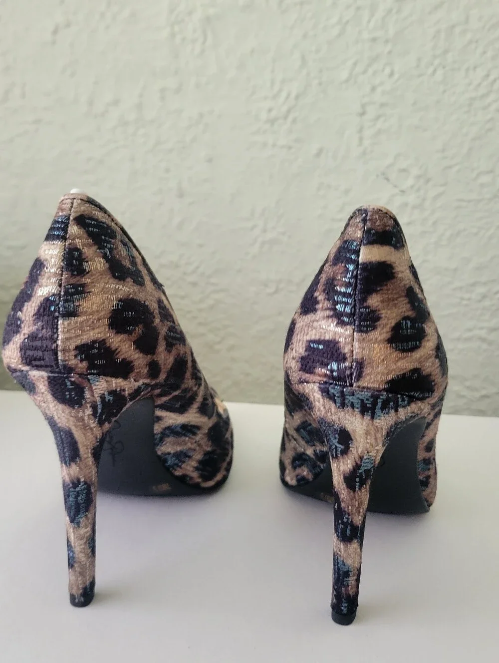 Jessica Simpson Leopard Print Stiletto Heels Womens Size 7M Pumps Safari New - Picture 4 of 9